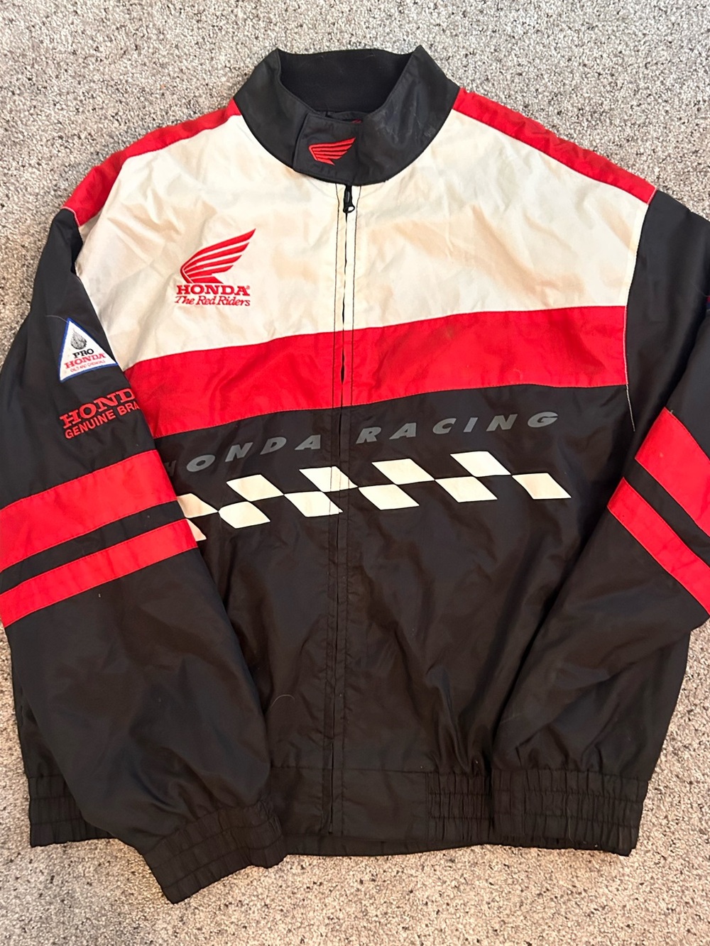 Vintage Honda Red & Black Racing Jacket - Men's